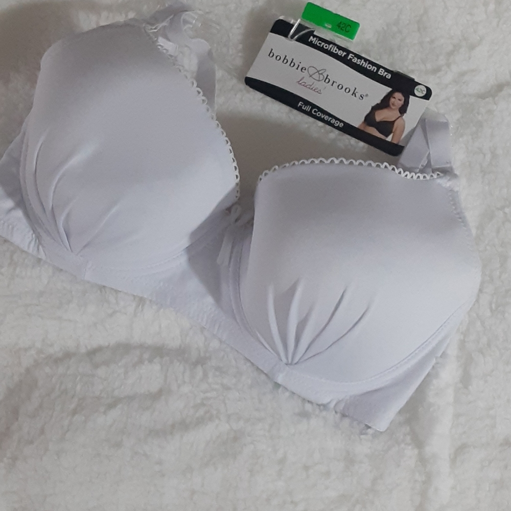 Bobbie Brooks Ladies Full Coverage Bra 42C White
